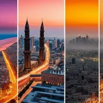 전산세무회계 이직 준비 단계 - Here are three detailed image generation prompts in English, designed for an Arabic audience and adh...